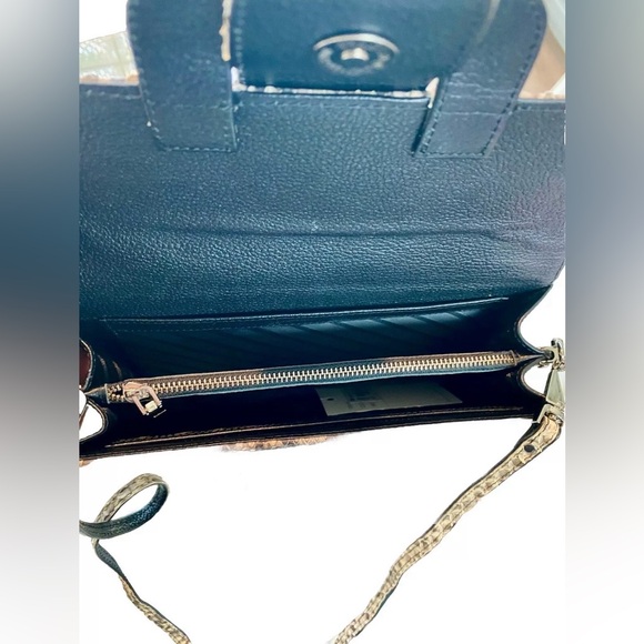 Giornie Genuine Exotic Python Snakeskin Leather Crossbody/Shoulder Bag Clutch - Picture 5 of 5